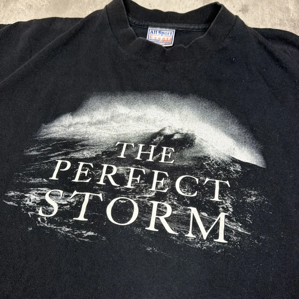Vintage All Sport 90's The Perfect Storm Movie Promo T-Shirt XL Single Stitch